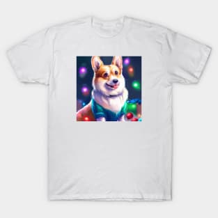 Cute Pembroke Welsh Corgi Drawing T-Shirt